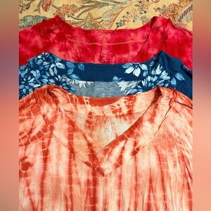 New Directions XXL V-Neck Long Sleeve NWT Tops Bundle of 3